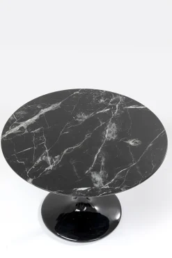 Best KARE Design Stół Solo Marble ∅110x76 cm czarny - KARE