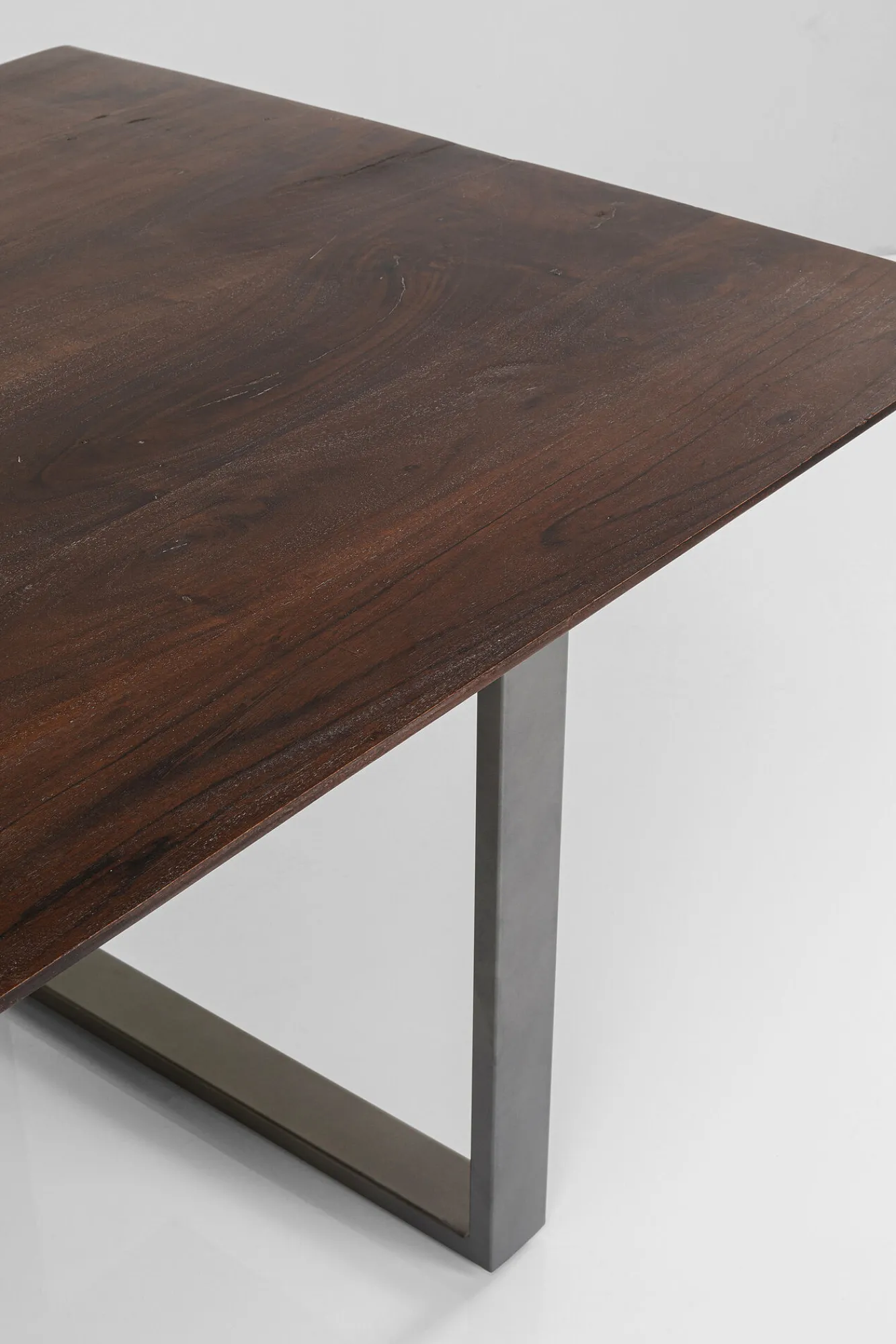 Fashion KARE Design Stół Symphony Walnut 180x90 cm akacja nogi stalowe - KARE