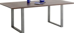 Fashion KARE Design Stół Symphony Walnut 180x90 cm akacja nogi stalowe - KARE