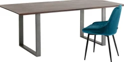 Fashion KARE Design Stół Symphony Walnut 180x90 cm akacja nogi stalowe - KARE