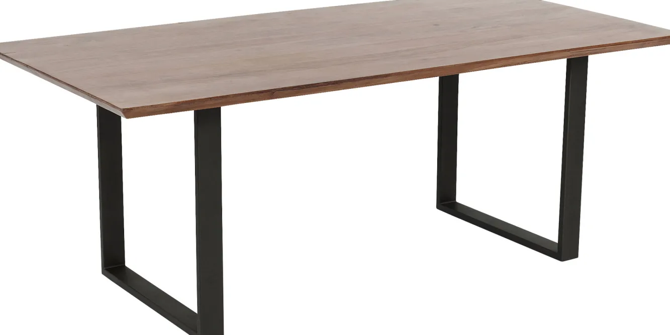 Fashion KARE Design Stół Symphony Walnut 180x90 cm akacja nogi stalowe - KARE