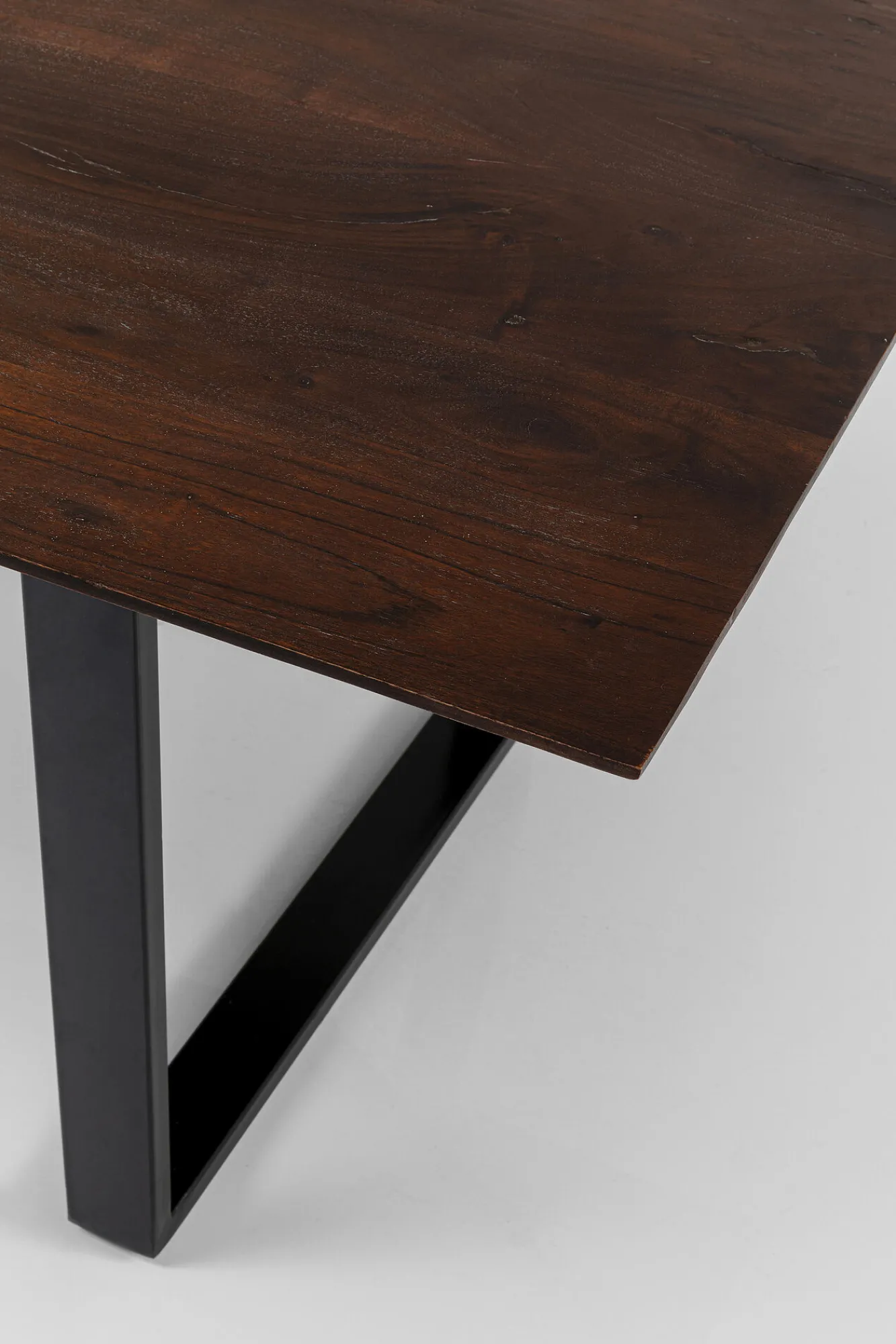 Discount KARE Design Stół Symphony Walnut 160x80 cm akacja nogi czarne - KARE