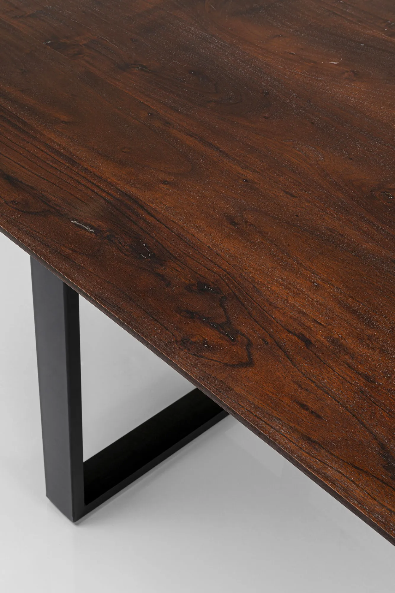 Discount KARE Design Stół Symphony Walnut 160x80 cm akacja nogi czarne - KARE