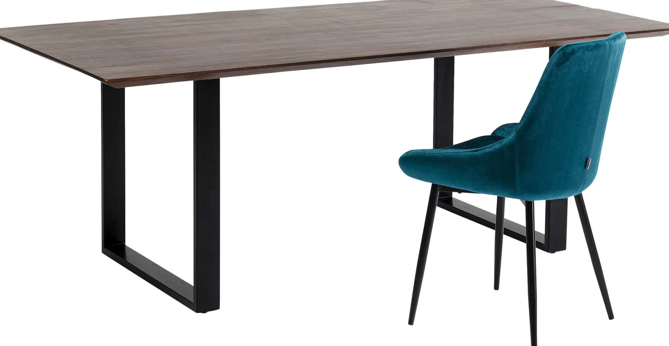 Discount KARE Design Stół Symphony Walnut 160x80 cm akacja nogi czarne - KARE