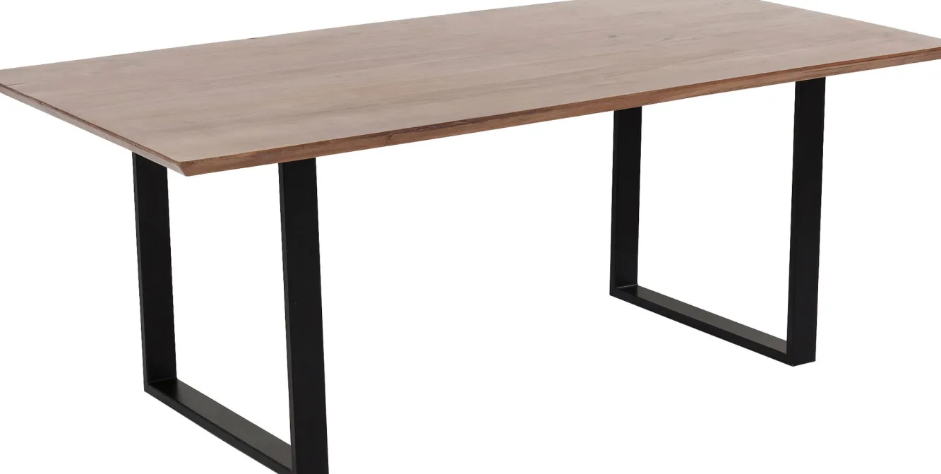 Discount KARE Design Stół Symphony Walnut 160x80 cm akacja nogi czarne - KARE