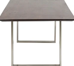 New KARE Design Stół Symphony Walnut 180x90 cm akacja nogi chromowe - KARE