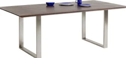 New KARE Design Stół Symphony Walnut 180x90 cm akacja nogi chromowe - KARE