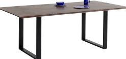 Fashion KARE Design Stół Symphony Walnut 200x100 cm akacja nogi czarne - KARE