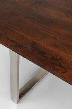 Sale KARE Design Stół Symphony Walnut 200x100 cm akacja nogi chromowe - KARE