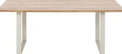 New KARE Design Stół Symphony 180x90 cm akacja nogi srebrne - KARE