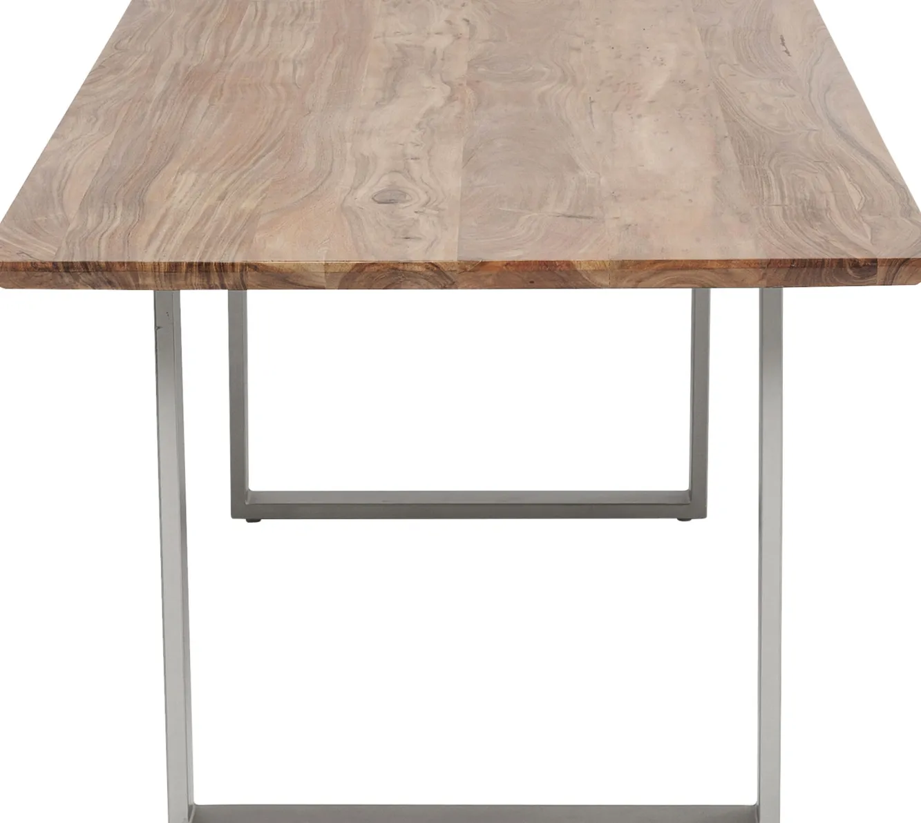 New KARE Design Stół Symphony 180x90 cm akacja nogi srebrne - KARE