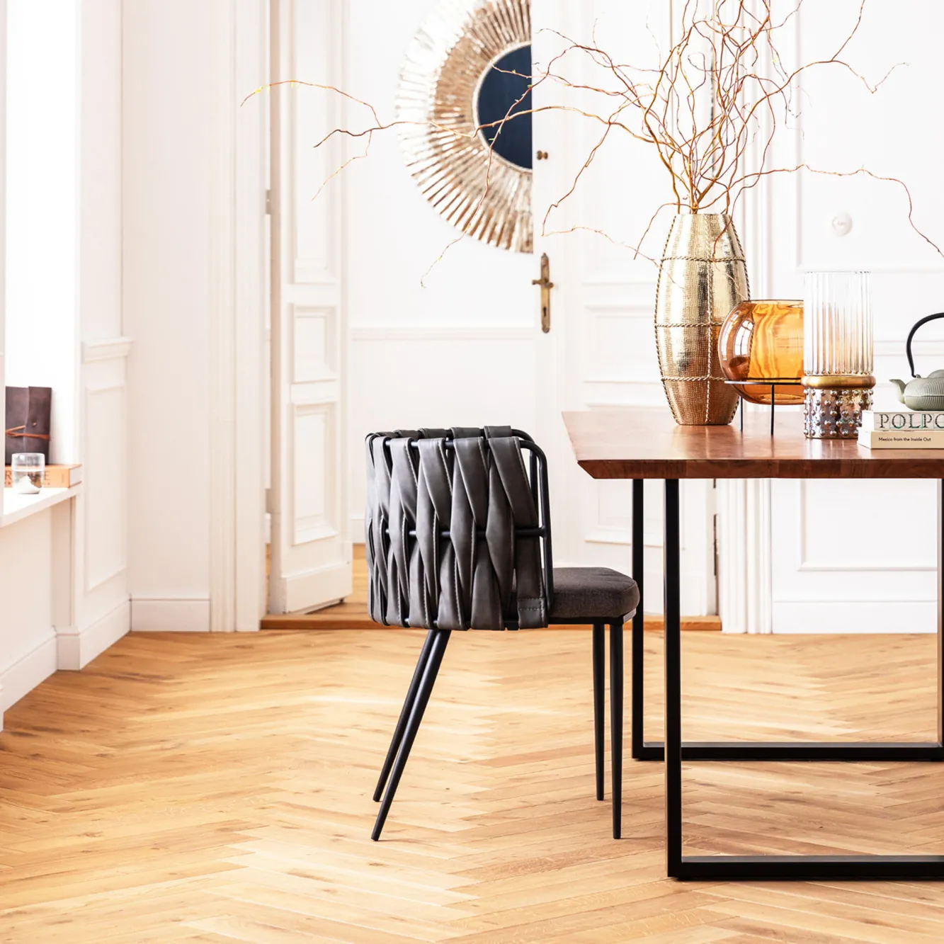 New KARE Design Stół Symphony 180x90 cm akacja nogi czarne - KARE