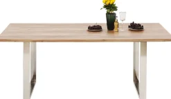 Best KARE Design Stół Symphony 180x90 cm akacja nogi chromowe - KARE