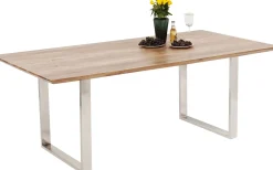 Best KARE Design Stół Symphony 180x90 cm akacja nogi chromowe - KARE