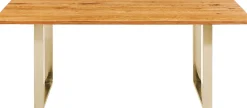 Outlet KARE Design Stół Symphony 200x100 cm dąb - nogi złote - KARE