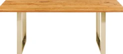 Sale KARE Design Stół Symphony 160x80 cm dąb - nogi złote - KARE