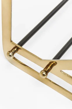 Discount KARE Design Stojak na buty Walk 84x34 cm czarno-złoty - KARE