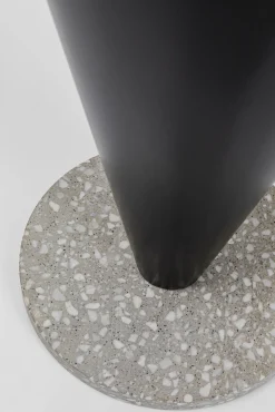 Outlet KARE Design Stojak na parasole czarny stalowy podstawa z kamienia Ø30x85 cm - KARE