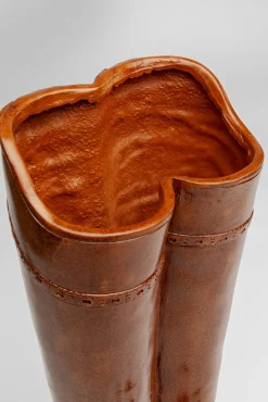 Outlet KARE Design Stojak na parasole w kształcie butów brązowy 26x45 cm - KARE