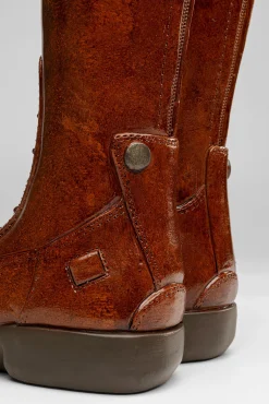 Outlet KARE Design Stojak na parasole w kształcie butów brązowy 26x45 cm - KARE