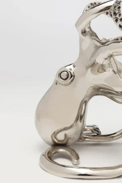 Outlet KARE Design Stojak na wino Octopus 17x24 cm srebrny - KARE