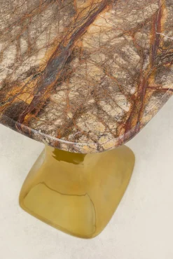 New KARE Design Stolik Alerio 45x55 cm - blat marmur - KARE