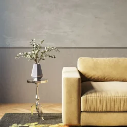 Fashion KARE Design Stolik Barocco ∅27 cm srebrny - KARE