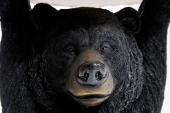 Fashion KARE Design Stolik Bear Ø33x53 cm czarno-drewniany - KARE