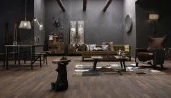 Fashion KARE Design Stolik Bear Ø33x53 cm czarno-drewniany - KARE