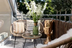 Online KARE Design Stolik kawowy Acapulco Ø50 cm naturalny - blat szklany - KARE