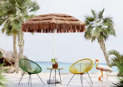 Online KARE Design Stolik kawowy Acapulco Ø50 cm naturalny - blat szklany - KARE