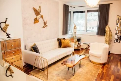 Best KARE Design Stolik kawowy Aspen 106x40 cm drewniany - KARE