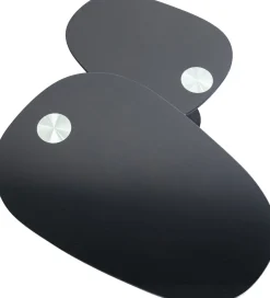 Discount KARE Design Stolik kawowy blaty szklane obrotowy czarny 150x58 cm - KARE