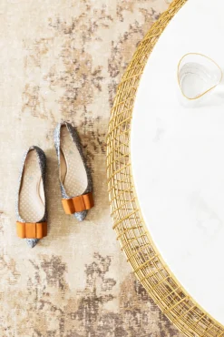 Online KARE Design Stolik kawowy Cesta Marbel Ø100 cm złoty - KARE