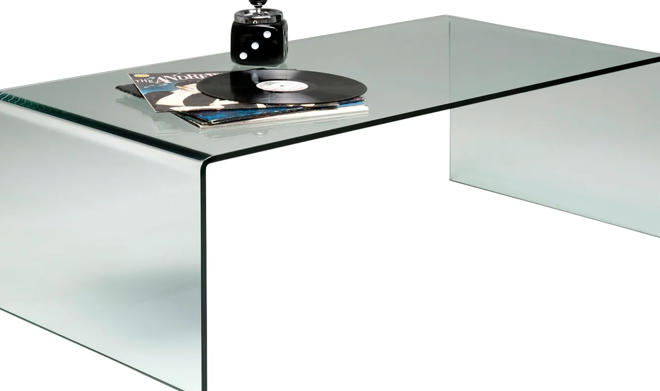 Fashion KARE Design Stolik kawowy Clear Club 120x60 cm ciemnoszary transparentny - KARE