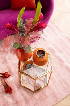 Sale KARE Design Stolik kawowy Comb 55x55 cm złoty - KARE