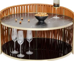 Sale KARE Design Stolik kawowy Copper ∅86 cm brązowy - KARE