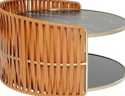 Sale KARE Design Stolik kawowy Copper ∅86 cm brązowy - KARE