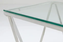 New KARE Design Stolik kawowy Cristallo 50x50 cm srebrny - KARE