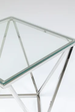 New KARE Design Stolik kawowy Cristallo 50x50 cm srebrny - KARE