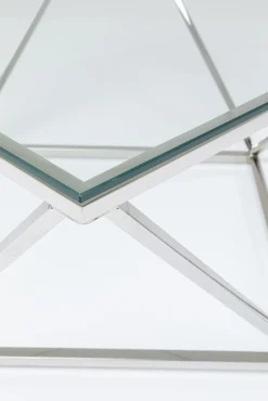 Clearance KARE Design Stolik kawowy Cristallo 80x80 cm srebrny - KARE