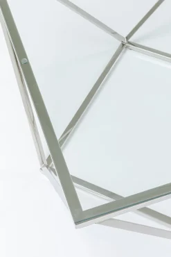Clearance KARE Design Stolik kawowy Cristallo 80x80 cm srebrny - KARE