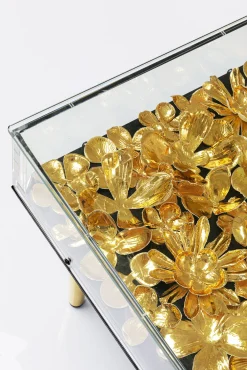 Sale KARE Design Stolik kawowy Gold Flowers 120x60 cm - KARE
