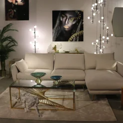 New KARE Design Stolik kawowy Laser 120x60 cm złoty - KARE