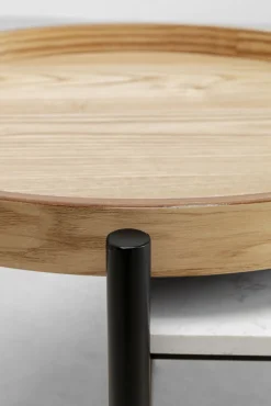 Clearance KARE Design Stolik kawowy Layered 128x55 cm - blat marmur - KARE