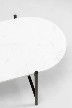 Clearance KARE Design Stolik kawowy Layered 128x55 cm - blat marmur - KARE