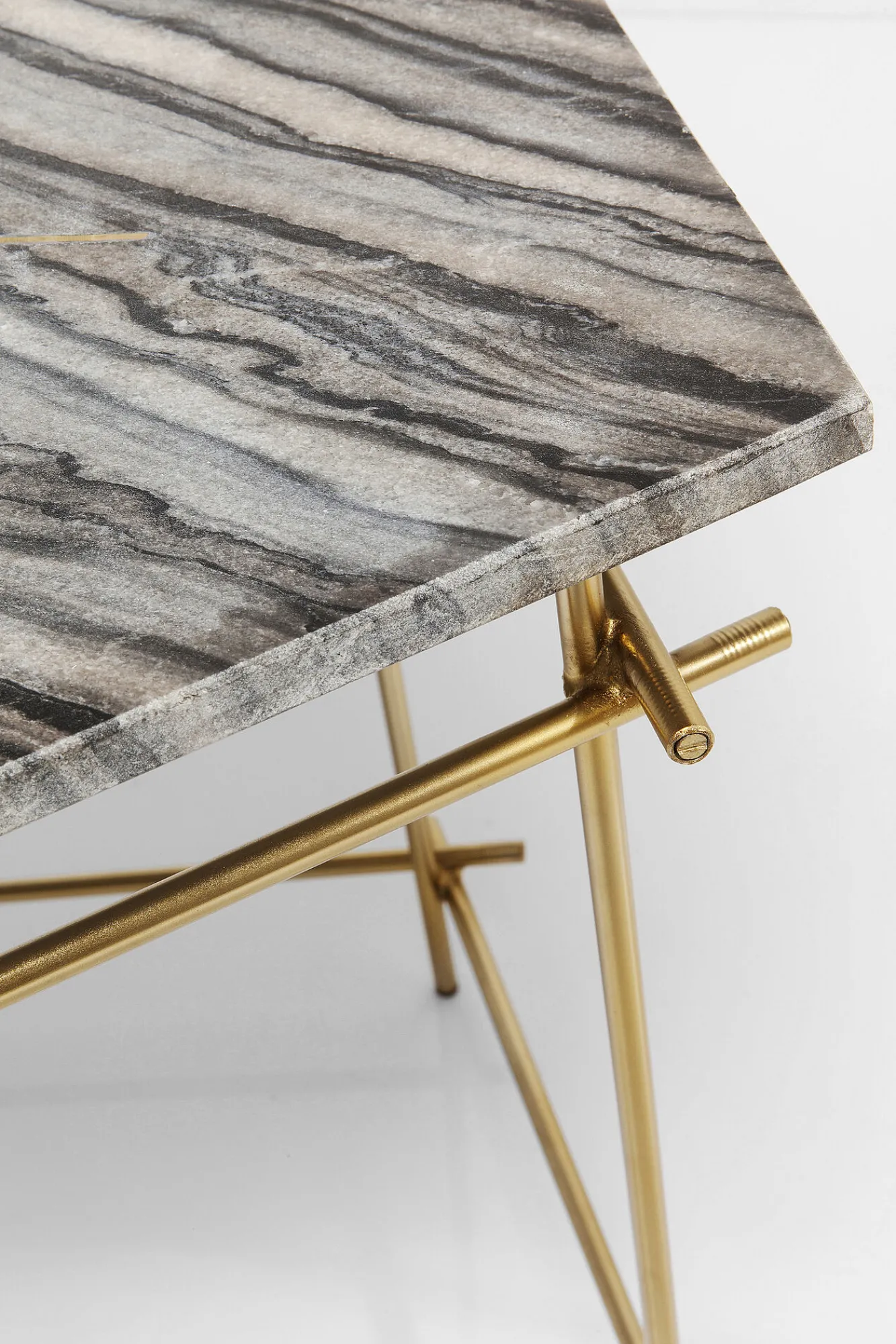 Best KARE Design Stolik kawowy Mystic Pentagon 66x62 cm blat marmur - KARE