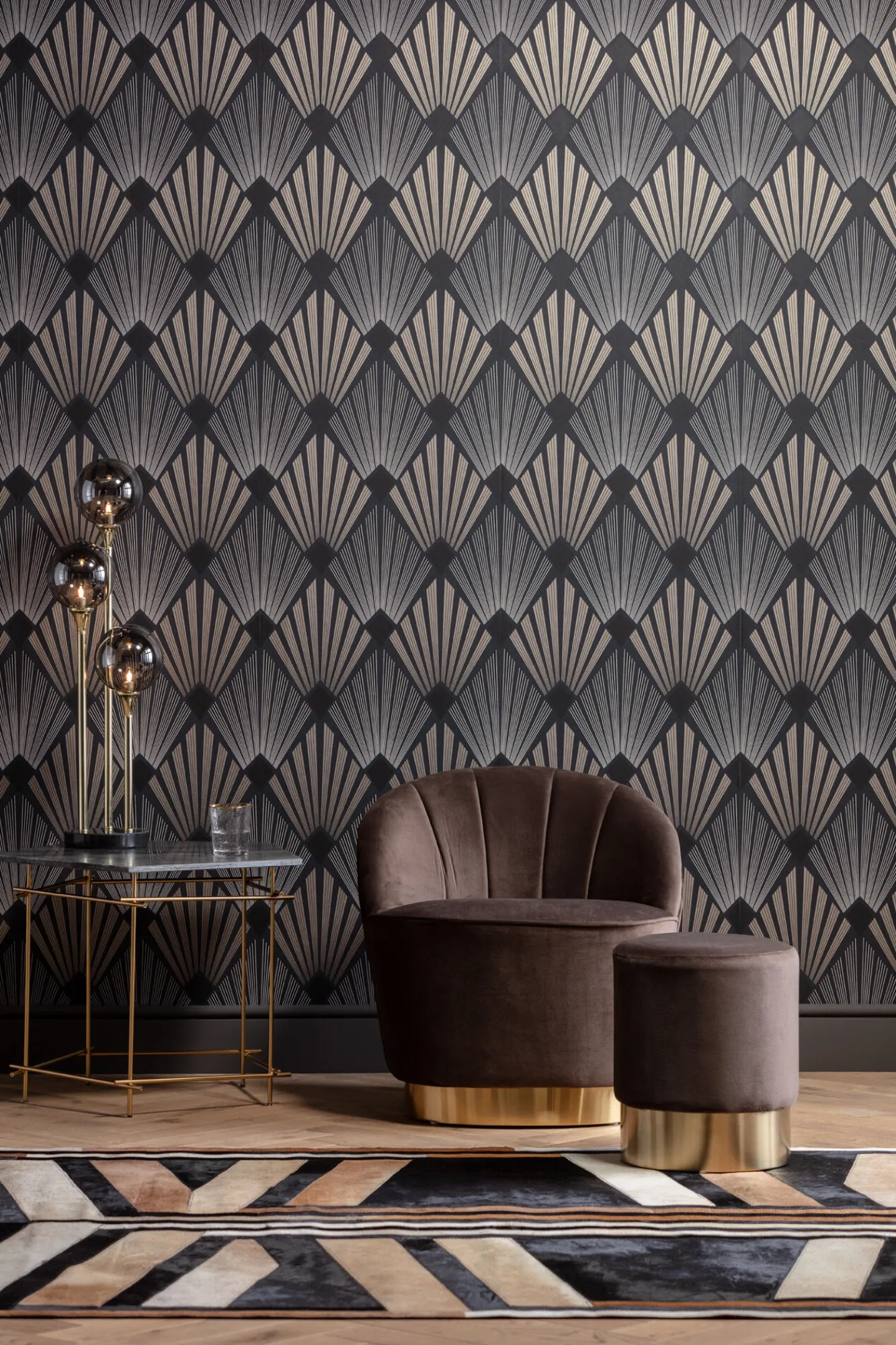 Best KARE Design Stolik kawowy Mystic Pentagon 66x62 cm blat marmur - KARE