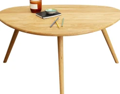 Best KARE Design Stolik kawowy naturalny z drewna dębowego 90x62 cm - KARE