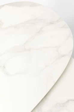 Outlet KARE Design Stolik kawowy obrotowy Franklin 150x58 cm blaty szklane - KARE